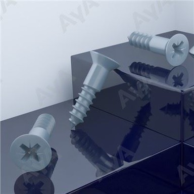 Sgriwiau Pren Countersunk Ocsid Du